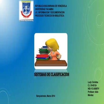 Sistemas de clasificacion