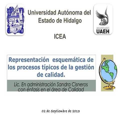 Procesos tipicos de la gestion de calidad | PPT