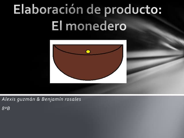 Proceso tecnológico el monedero