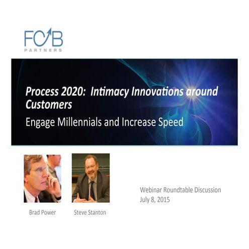FCB Partners Webinar: Process 2020 Intimacy Innovations around Customers