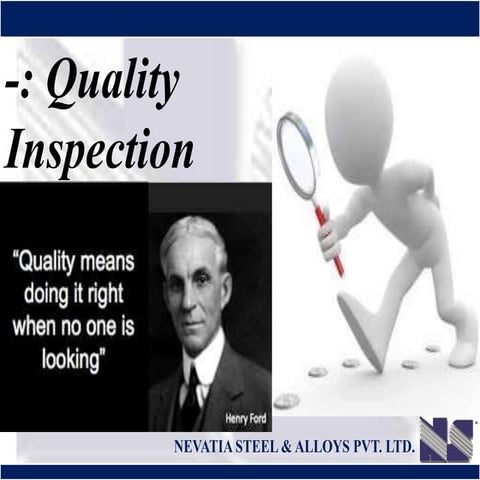 Process and product inspection