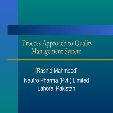 Process approach