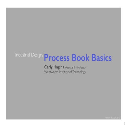 Industrial Design Process Book Basics