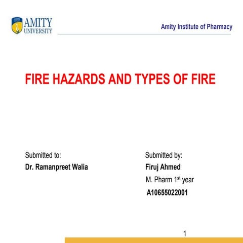 Process Chemistry Fire Hazards Presentation.pptx   for M. Pharm pharmaceutica...