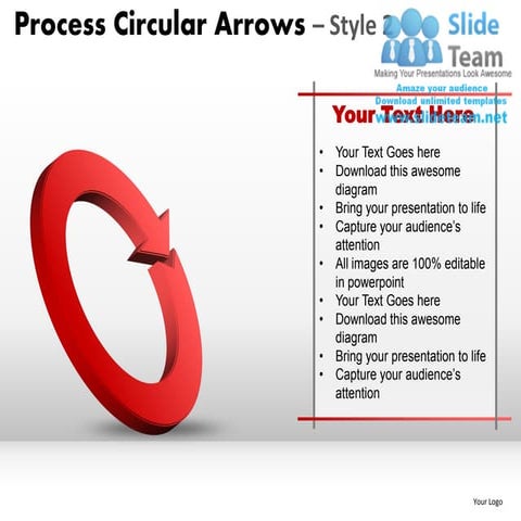 Process circular arrows 2 powerpoint presentation slides ppt templates