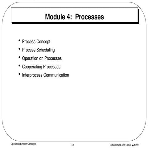 Comprehensive Overview of Operating System Processes and Interprocess ...