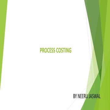 Process costing ppt