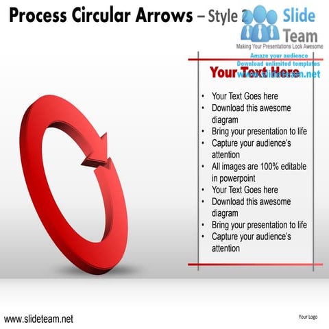 Process cycle circular round jigsaw maze piece arrows 2 powerpoint presentati...
