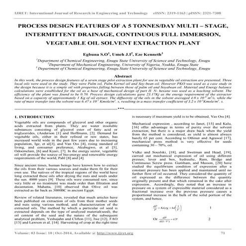 Process design features of a 5 tonnesday multi – stage, intermittent drainage...