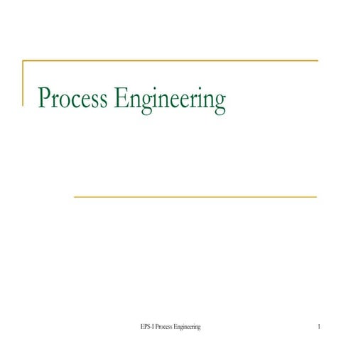 Process Engineering. ppt slides presentation | PPT