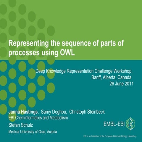 Representing sequences of parts in processes using OWL