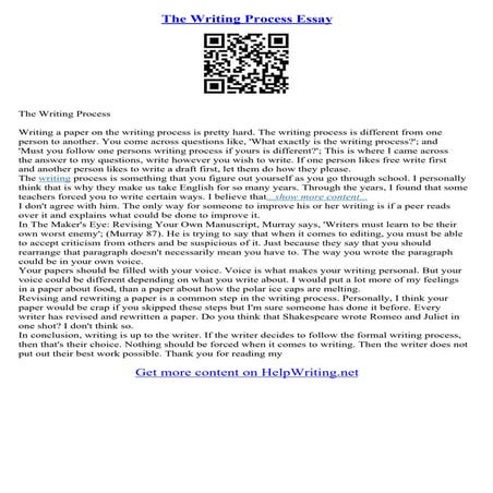 Process Essay Thesis