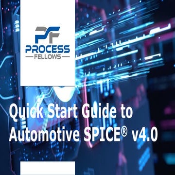 Automotive SPICE®: The Quickstart Guide