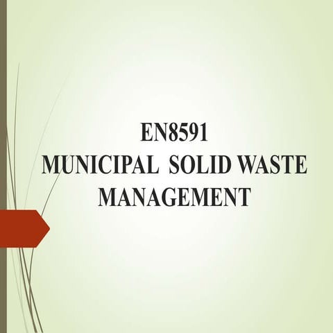 Processing of solid waste