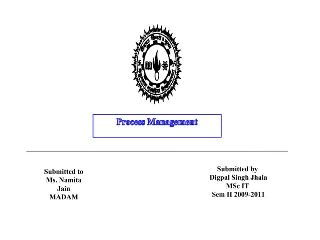 Process management