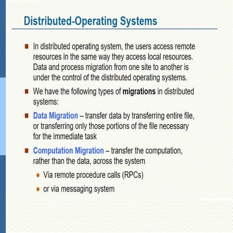 Process migration | PPT