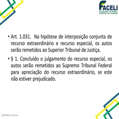 Processo civil Art. 1031