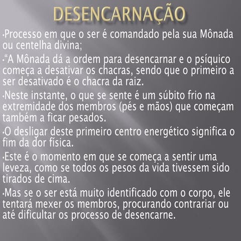Processo de Desencarnação