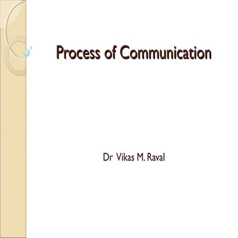 Process of communication