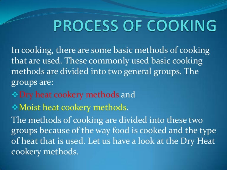 Process of cooking 2003
