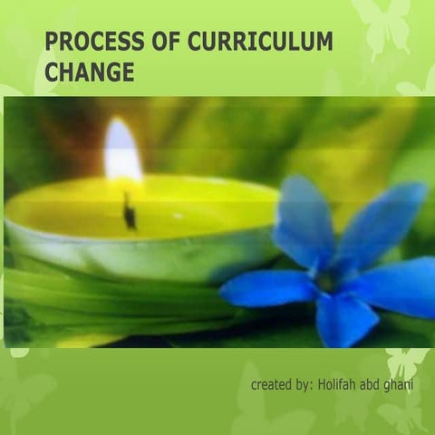 Process of curriculum change 