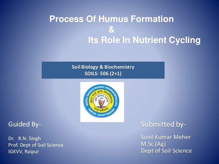 Humus Theory Of Plant Nutrition Nutrition Pics