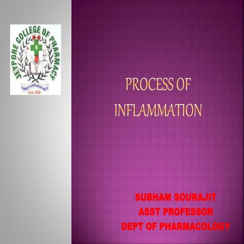 PROCESS OF INFLAMMATION B.PHARM 2ND SEM.pptx