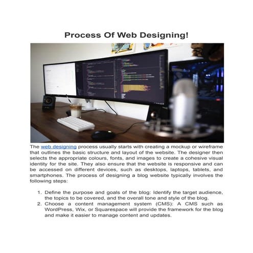 Process Of Web Designing | PDF