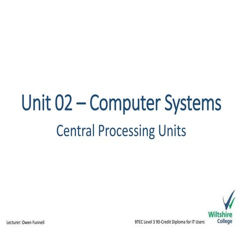 Processors (CPU) | PPT