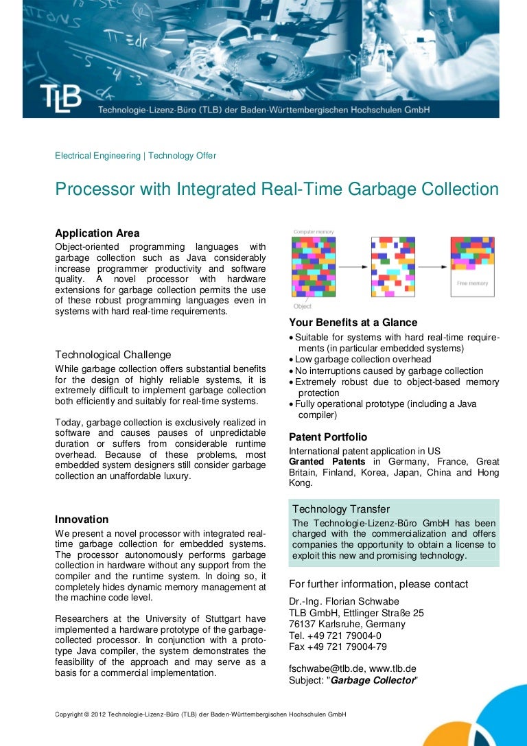 Processor With Integrated Real Time Garbage Collection