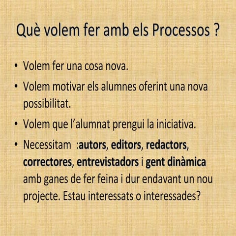 Processos De Comunicació 2008