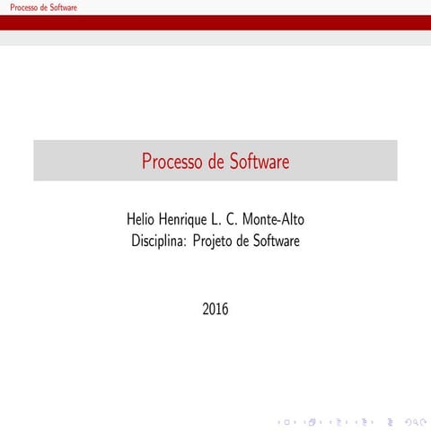 Processo de Software