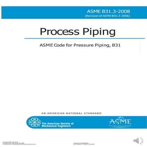 Process piping b31.3 detailed