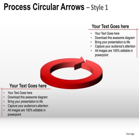 Process planning steps smart arts circular arrows 1 powerpoint presentation t...