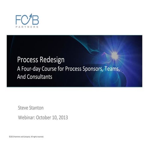 Critical Success Factors of Process Redesign