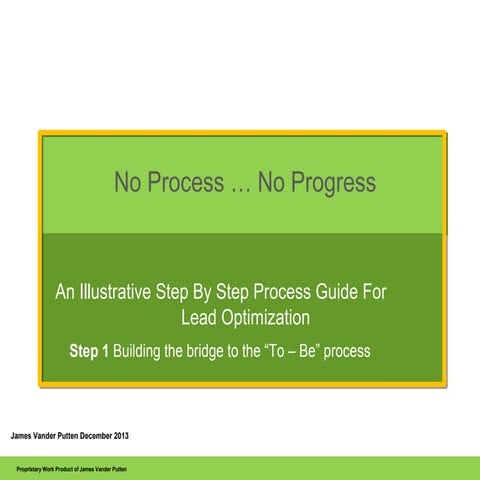 Process roadmap for lead management