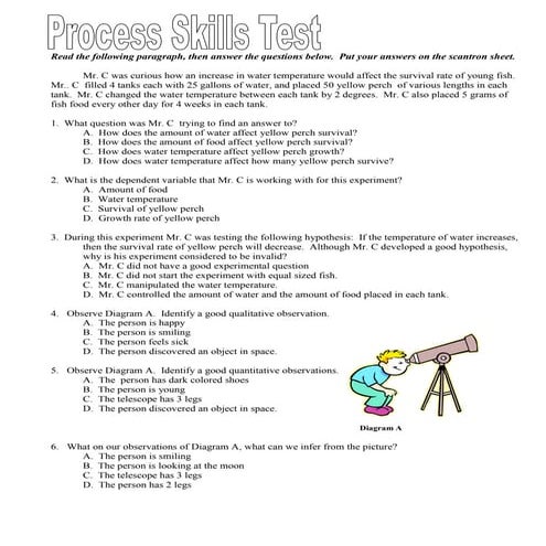 Process skills quiz 12 13