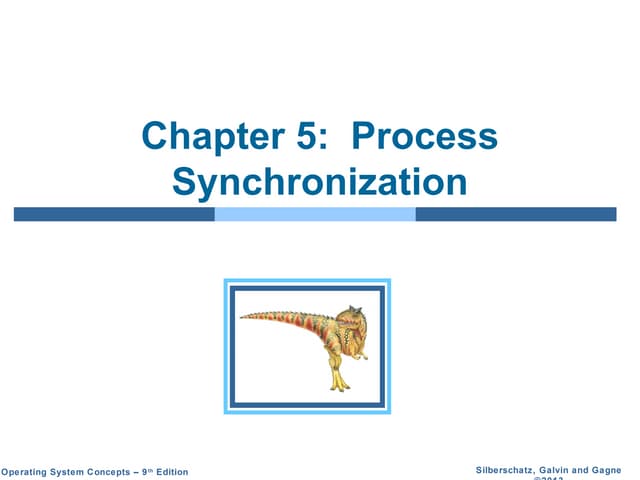 Process synchonization : operating system ( Btech cse )