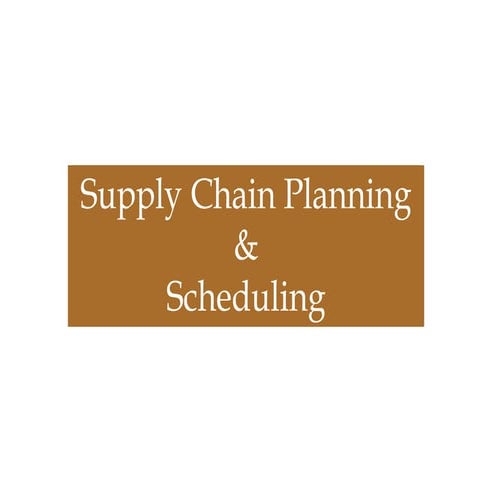 Process view of scm & value chain analysis