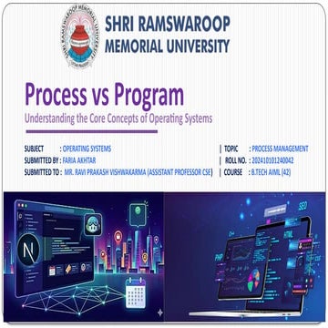 Understanding Process vs Program in Operating Systems: Core Concepts ...