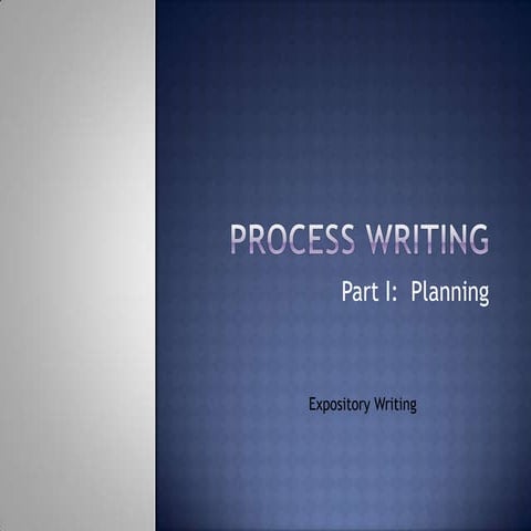 Process writing.1.planning.asu