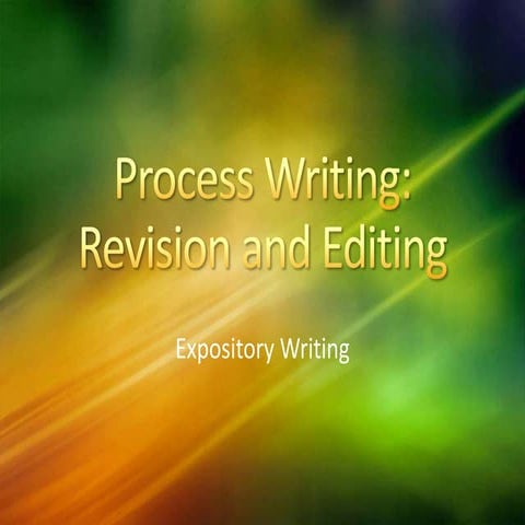 Process writing revision and editing.cccti