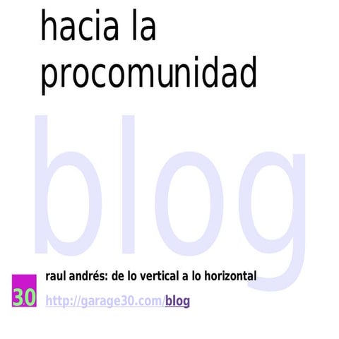 procomunidad blog