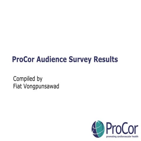 ProCor audience survey results