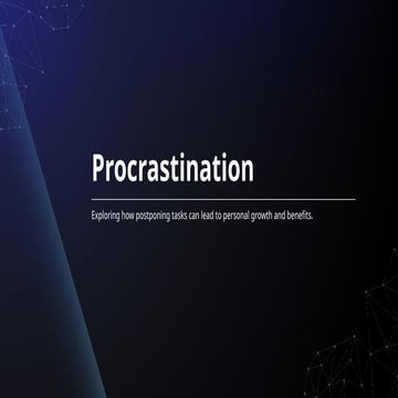 Procrastination Heelo And Think And Pptx