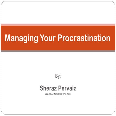 Procrastination final