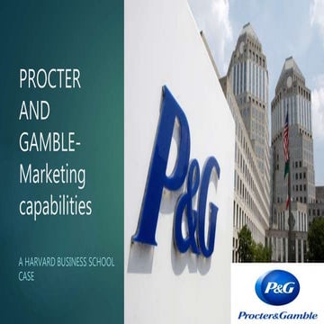 Procter and gamble  marketing capabilities