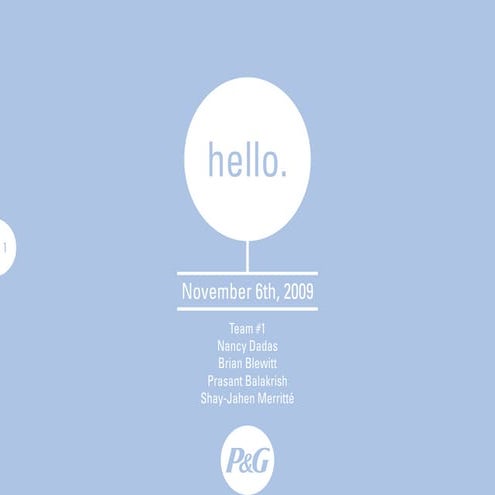 Procter & gamble case competition slides