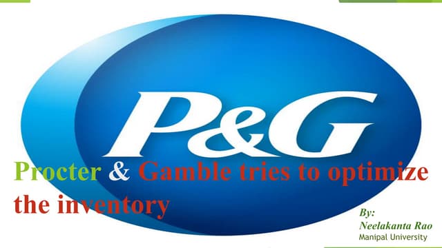 Procter &Gambel case study