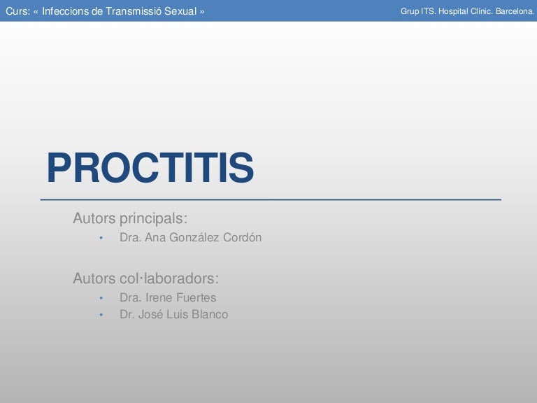 Proctitis